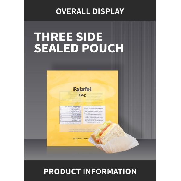 Мешок хлеба Falafel торта пекарни качества пищи гибкий упаковывая с ясным окном