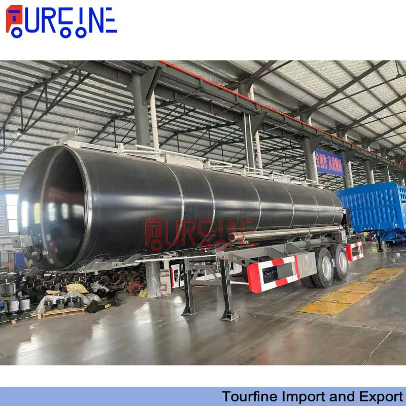 2 Axle 45 CBM Asphalt Tank Semi Trailer for Hot Bitumen Transport