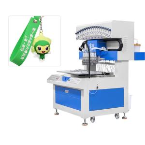 18 Colors PVC Slipper Upper Making Machine Silicone Keychain Craft Dripping Machine