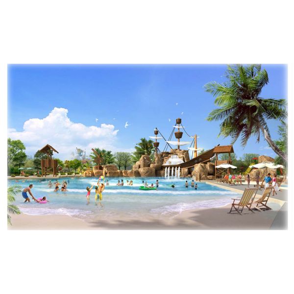 Commercial Swimming Water Theme Park Surf Wave Pool for Kids Park Play Equipment