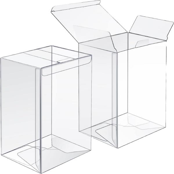 Boîte d'emballage en PVC transparent imprimé en plastique transparent pour présentoir, boîtes d'affichage en plastique transparent pliables