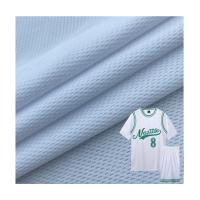 Jersey Eyelet Tecido de olho de pássaro 100% poliéster tricô de malha 75D