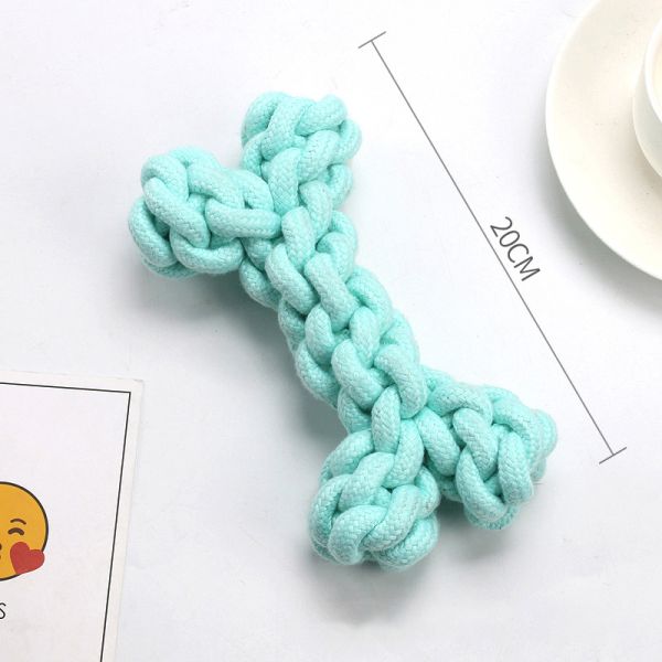 Dog Toys Fashionable Interactive Pink TPR Rope Interactive Chew Cleaning Tooth