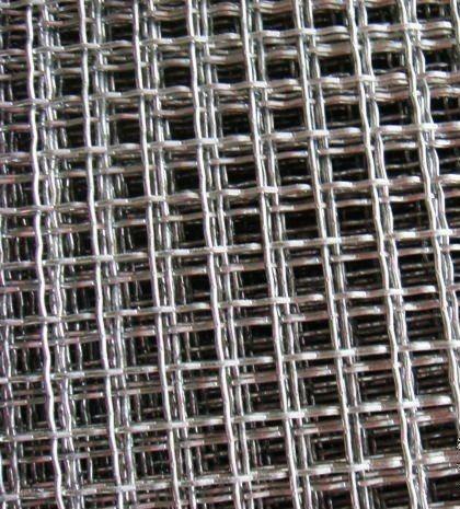 Woven Stainless Steel Crimped Wire Mesh 0.1-8 Hole Size Customized Length