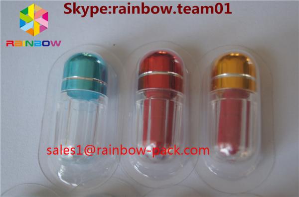 Bullet Sex Plastic Pill Bottles , hexagon plastic pill containers penis shape