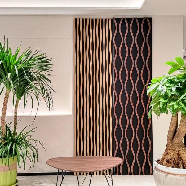 Acoustic Slat Panel Wood Modern Interior Sound Proof Wall Decoration Acoustic Wall Panels