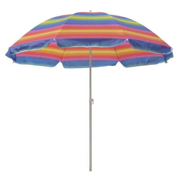 42-дюймовый металлический зонтик для пляжа с защитой UPF 50 с 210-тонной оксфордской тканью