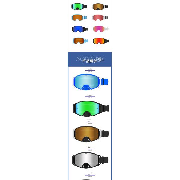 Multi-Color Coated Ski Goggles – Anti-Fog Anti-Glare Professional Gear for All Ski Scenarios