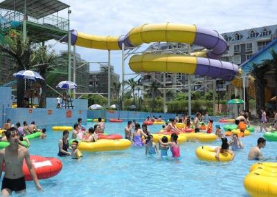 Mix Color Fiberglass 5m Spiral Water Slide For Children