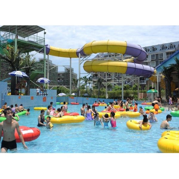 2000sq. Водные горки трубки радуги m на открытом воздухе спиральные