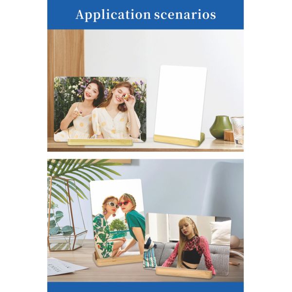 Wholesale Sublimation Blanks High Quality Hot Sales Sublimation Aluminum Sheet Photo Frame Custom HD Metal Print Blanks Gifts