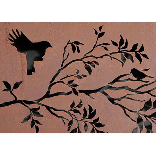 Outdoor Laser Cut Corten Steel Garden Ornaments 1200mm Height