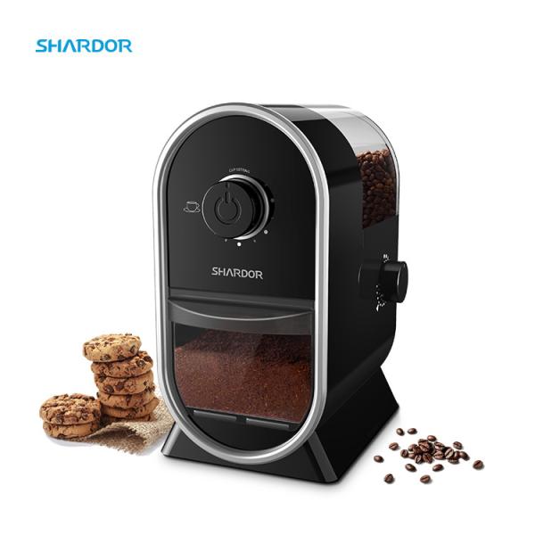 100W Coffee Bean Self Grinding Coffee Maker 14 Setting Flat Fashionable Dis Washing