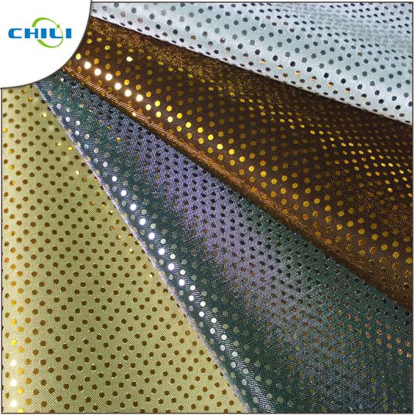 Multi Color Glitter Fabric Sheets , Silver Glitter Fabric Fashionable For Shoes Lining