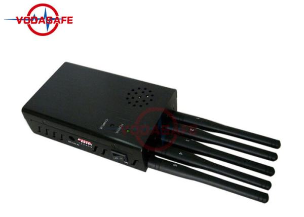 Raio portátil 2 - 20m da tampa do estilo de Europa do jammer do sinal de cinco antenas