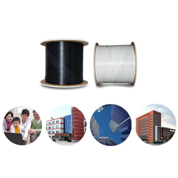 Base portátil de la base 2 de la base 8 de la ayuda 12 del uno mismo de la ronda del cable de descenso de la fibra óptica de FTTH GYXTC8Y G657A1