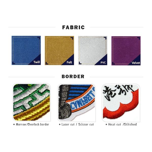 Hoodies Chenille Patches Non Woven Fabric Letter T A Towel Embroidery Logo Laser Cut