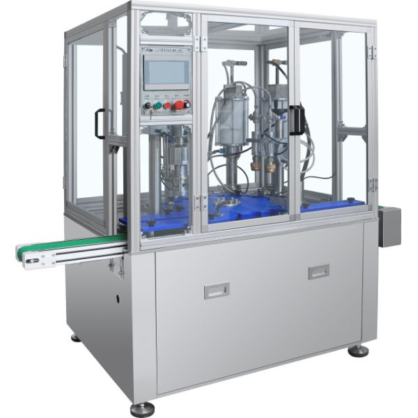 Fully automatic PLC Control bov bag on valve aerosol filling and sealing machine Bag-On-Valve Aerosol Filler
