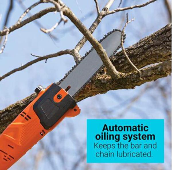 6.5A 2.65m Garden Electric Chainsaw 10 Inch Electric Pole Saw 9.5Ft For Branches