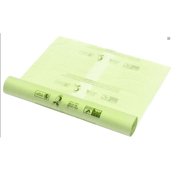 Flat 100% Biodegradable Plastic Shopping Bags For Home Municipal Composting