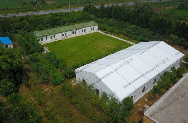 15 x 30m Giant White PVC Event Tent , Outdoor Canopy Party Tent Camouflage Decorations