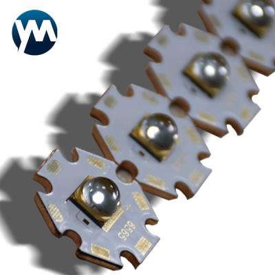 Diodo emissor de luz 10W UV UV da microplaqueta 6565 do diodo emissor de luz SMD que cura a lanterna elétrica sextavada do diodo emissor de luz da placa de 20mm