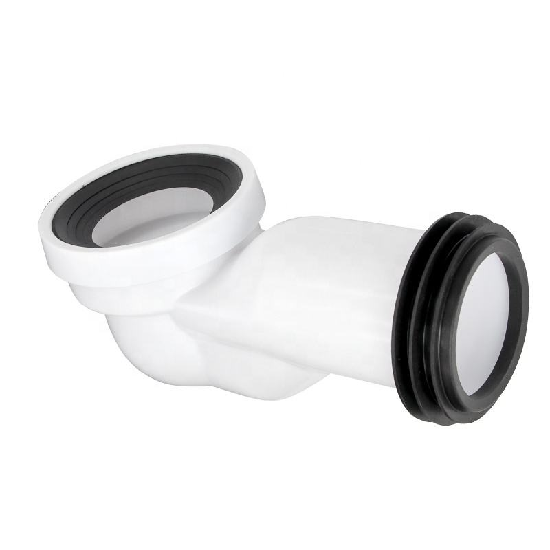 Modern 90-Degree Bend P-Type Steam Trap Sewage Polyvinyl Chloride Pipe HP Bathroom Toilet Drainage WC Pan Connector