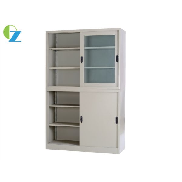 Хранение опиловки кухонного шкафа стеклянного и стального офиса картотеки раздвижной двери стальное