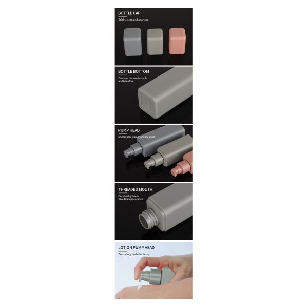 Wholesale 50ml 100ml 150ml Frosted Square Rectangle Lotion Hair Cuticle Oil Cream Spray Bottles