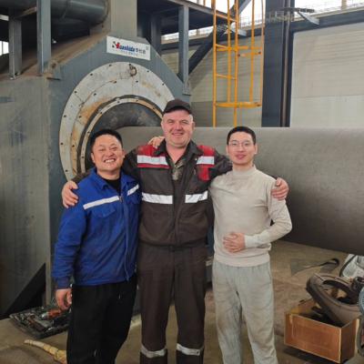 Medium Frequency Heating Rust Removal For 3LPE Steel Pipes 48-3000mm