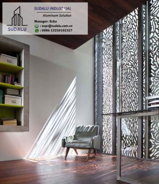 SUDALU RAL Outdoor Laser Cut Decoration Aluminum Sheet Metal CNC Laser Cut Perforated Panel