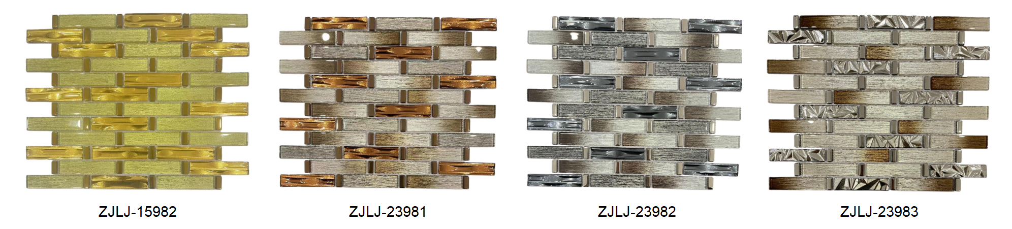 Modern Irregular Beveled Mix Pattern Glass Mosaic Tiles For Kitchen And Bathroom