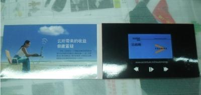 4′′ HD Screen LCD Invitation Card , Rechargeable Brochure With Video Screen