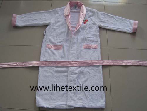 Adult Bath robe , bathshirt , 100% cotton , GSM 400, velour or loop