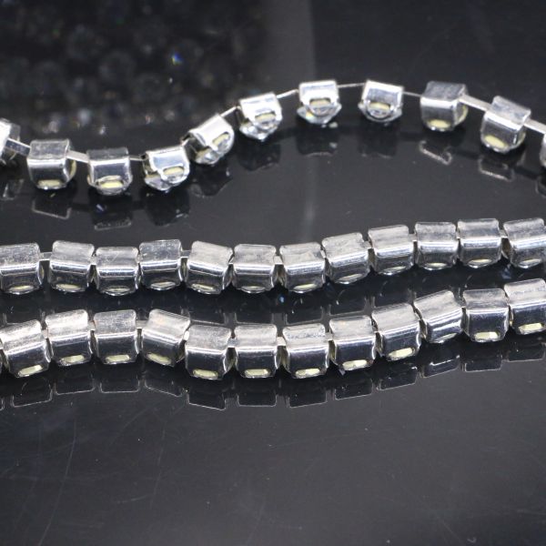 Crystal Diamond Rhinestone Chain Necklace Trimming Claw Copper Material