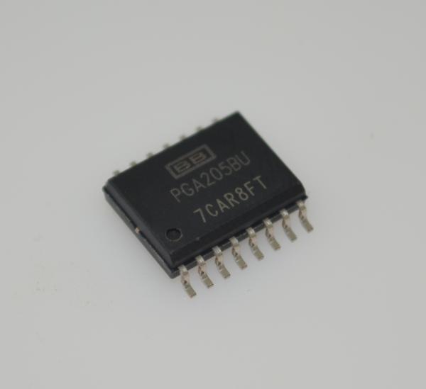 PGA205BU Programmable Gain Amplifier 1-1000x Gain Range 1MHz Bandwidth ±18V Supply 0.01% Gain Error DIP-16 -40°C to +85°C