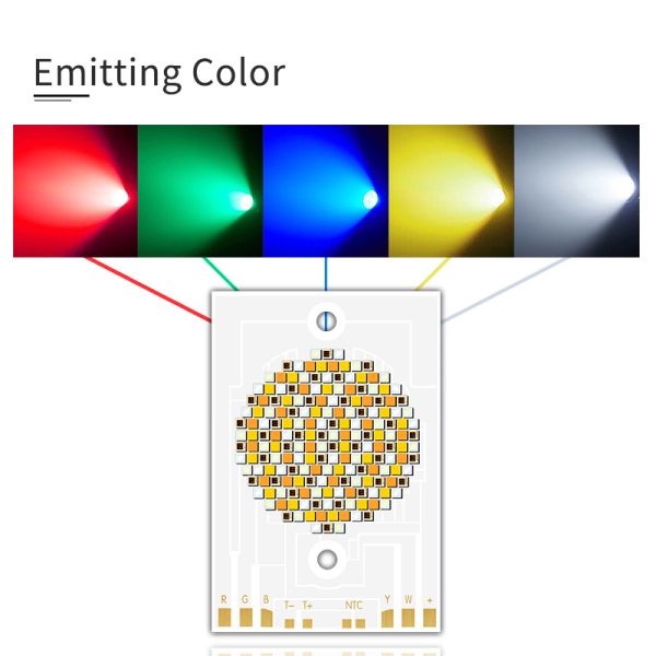 300W 36-39V Led 3856 Chip Led Diode Five Color Cob Led Chips Поддержка OEM/ODM