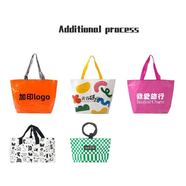 Handled Style Customized Tote Bag for Non-woven Drawstring Bag and Laminated Coating