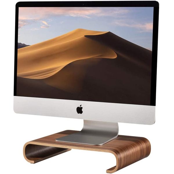 Portable de alta calidad de madera doblada portátil portátil computadora escritorio de madera de monitor para la oficina en el hogar