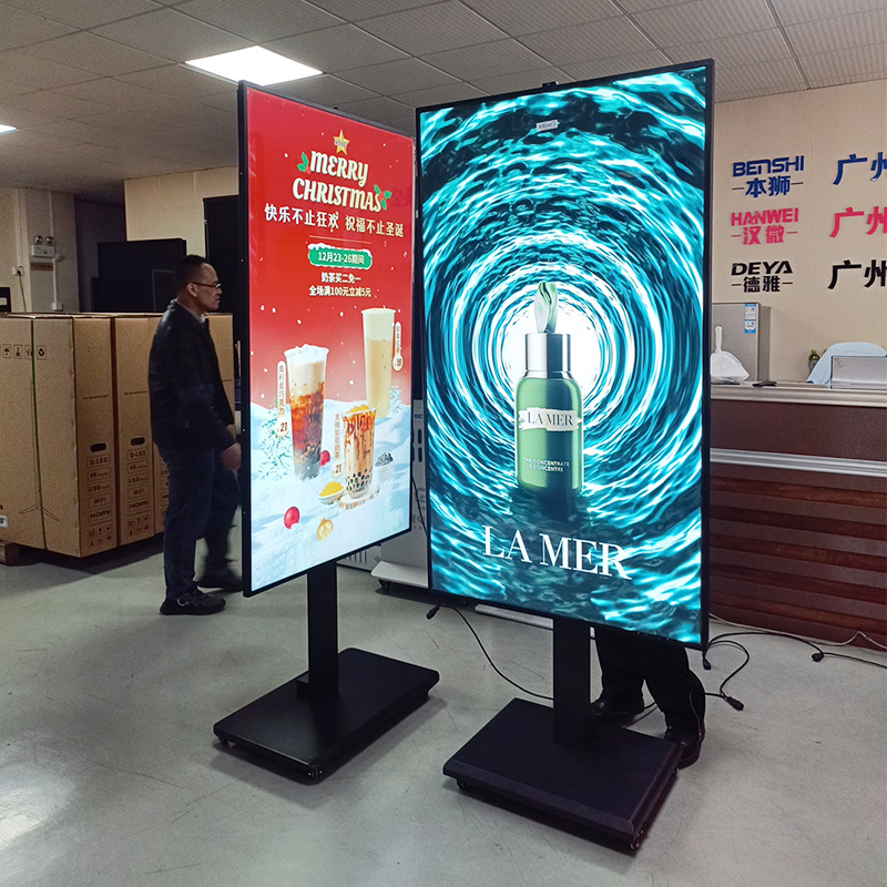 43 дюймовый окно в магазине, обращенное к LCD-монитору, коммерческий рекламный дисплей, смарт-телевизор, цифровые вывески