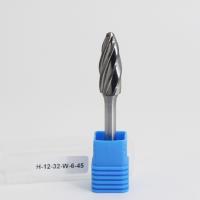 SH Bits de escultura de carvão de potência de acabamento por chama para carvões rotativos de carburo de madeira