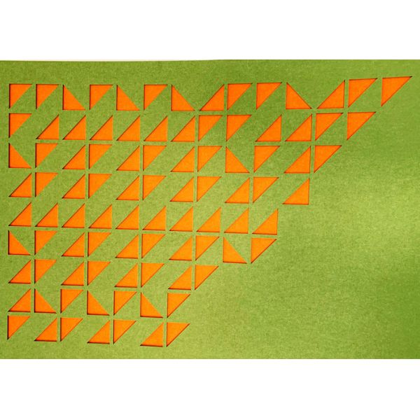 PET Acoustic Panel 15mm 1220x2440mm Yellow Energetic Creative Space Acoustics