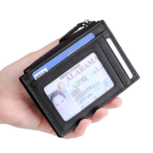 Custom Logo Accepted Newest Minimalist Front Pocket Rfid Wallet Card Holder For Men