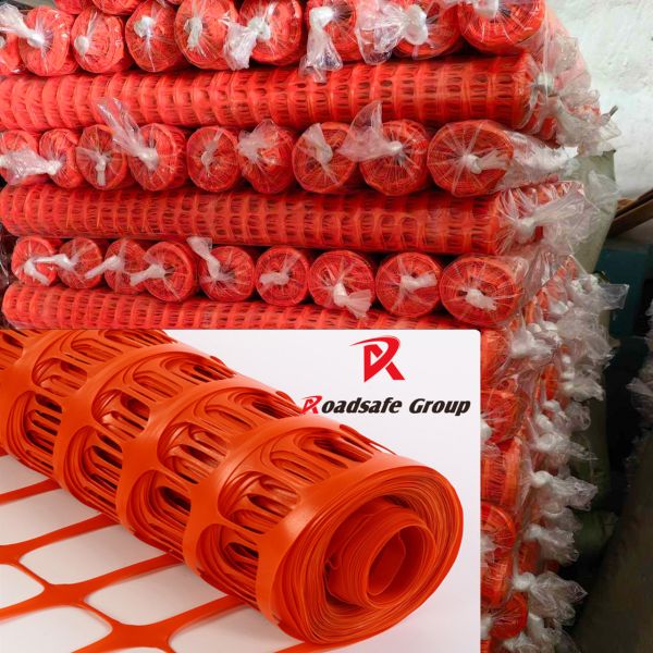 100% HDPE Orange Mesh Net Red High-visibility Road Barrier Safety Fence for Traffic Control and Road Construction Zones