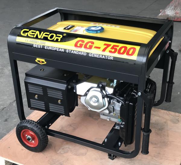 TUV Certificate Small Gasoline Generator , Electric Start Generator 25L Fuel Tank