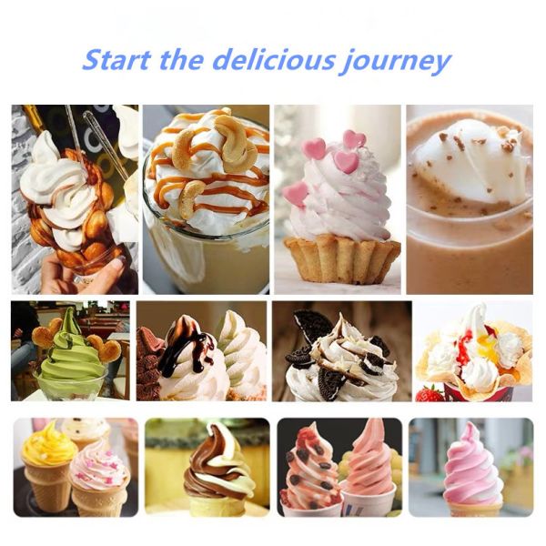 Portable Soft Serve Ice Cream Machine No Water No Pollution Perfect for Any Location