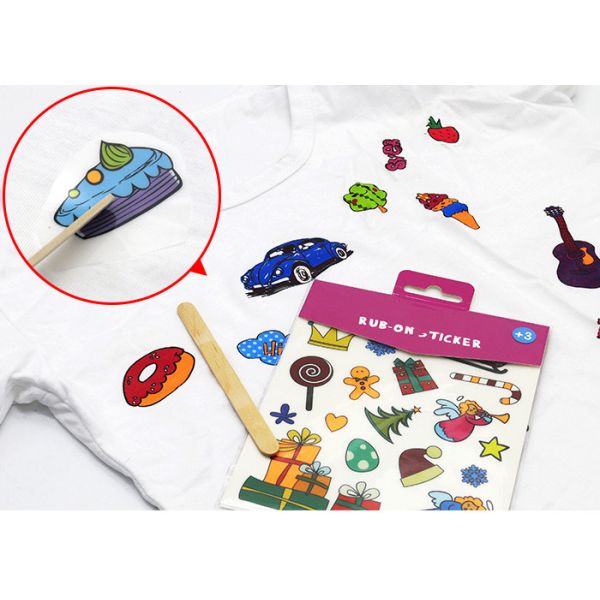 Наклейки для логотипов на заказ Сухой трансфер Временные наклейки для татуировок на заказ 4 * 5,8 см Размер для одежды