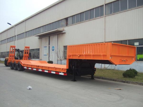 Semi-Trailer 40-120 tons Lowbed Cargo/Utility/Truck Semi-Trailer with 13T FUWA Axles