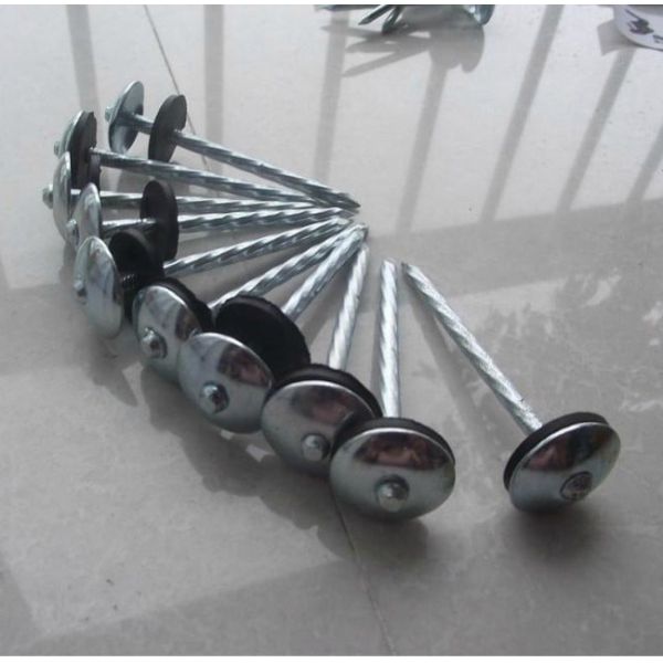 Q195 / Q235 Twisted Shank Umbrella Roofing Nail Carbon Steel