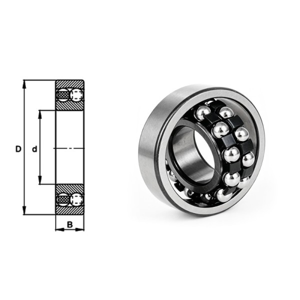 Quality Assurance Self-aligning Ball Bearing 2304 1604 20*52*21mm Medical Device Bearing